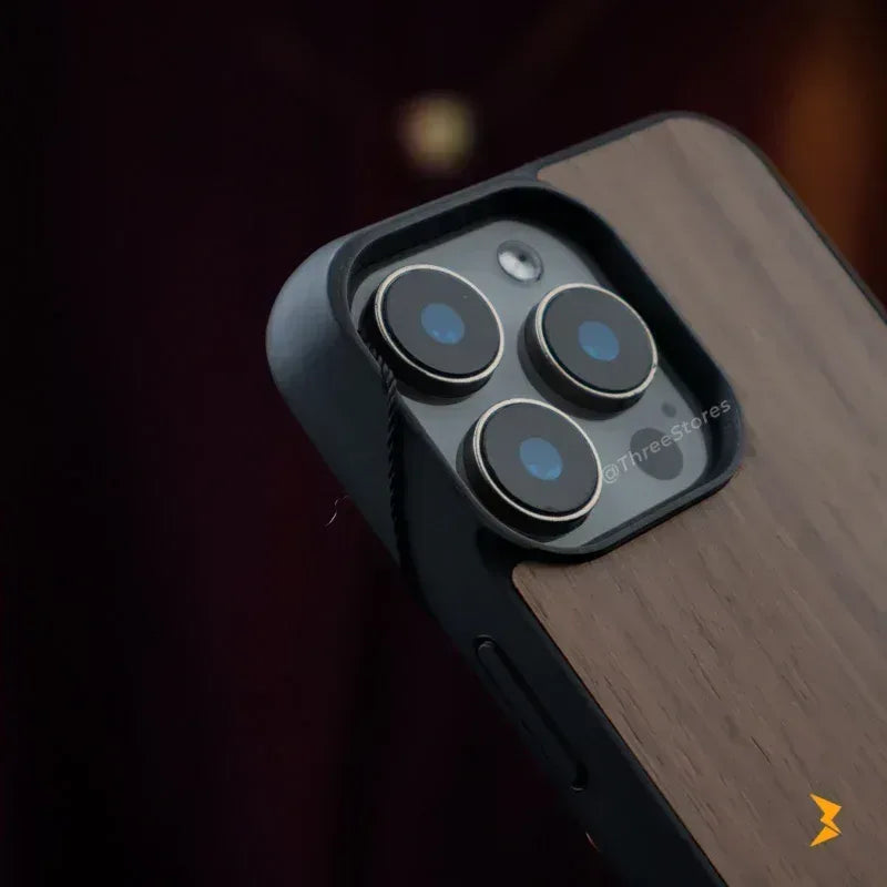 Axen Wood Magsafe Case iPhone 16 Pro Max - Three