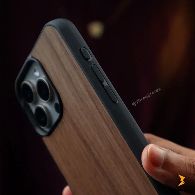 Axen Wood Magsafe Case iPhone 16 Pro Max - Three