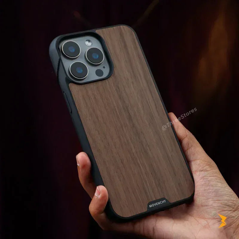 Axen Wood Magsafe Case iPhone 16 Pro Max - Three