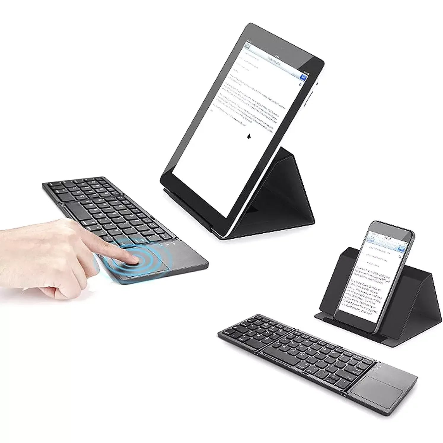 Mini Wireless Keyboard With Touchpad B033 - Three