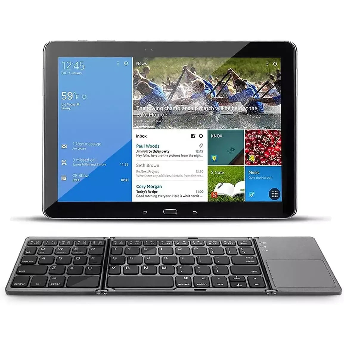 Mini Wireless Keyboard With Touchpad B033 - Three