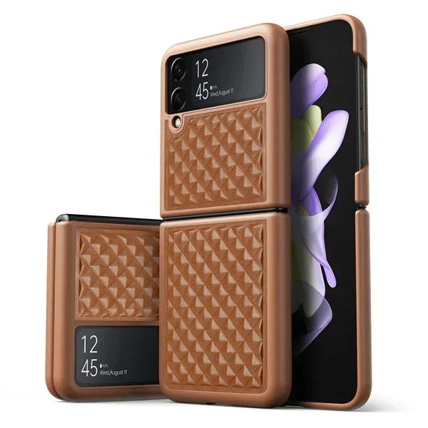Dux Venice Series Leather Case for Samsung Z Flip 3 - Three