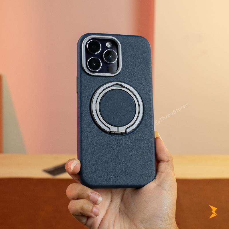 Bali Leather Magsafe Stand Case iPhone 13 Pro Max - Three