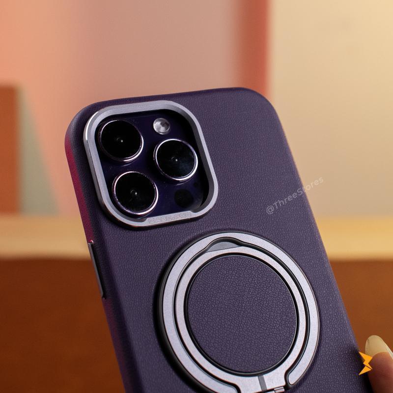 Bali Leather Magsafe Stand Case iPhone 13 Pro Max - Three