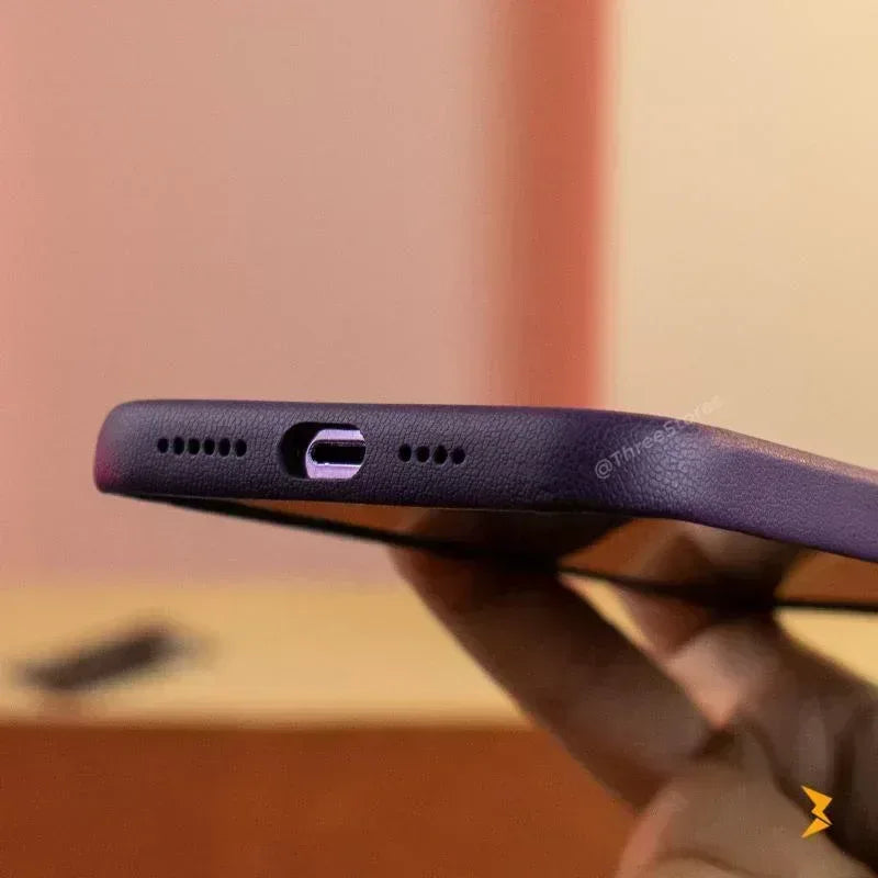 Bali Leather Magsafe Stand Case iPhone 13 Pro Max - Three