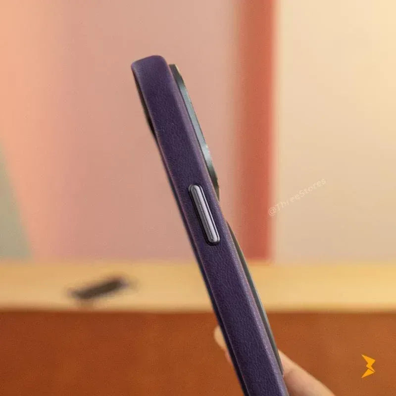 Bali Leather Magsafe Stand Case iPhone 13 Pro Max - Three