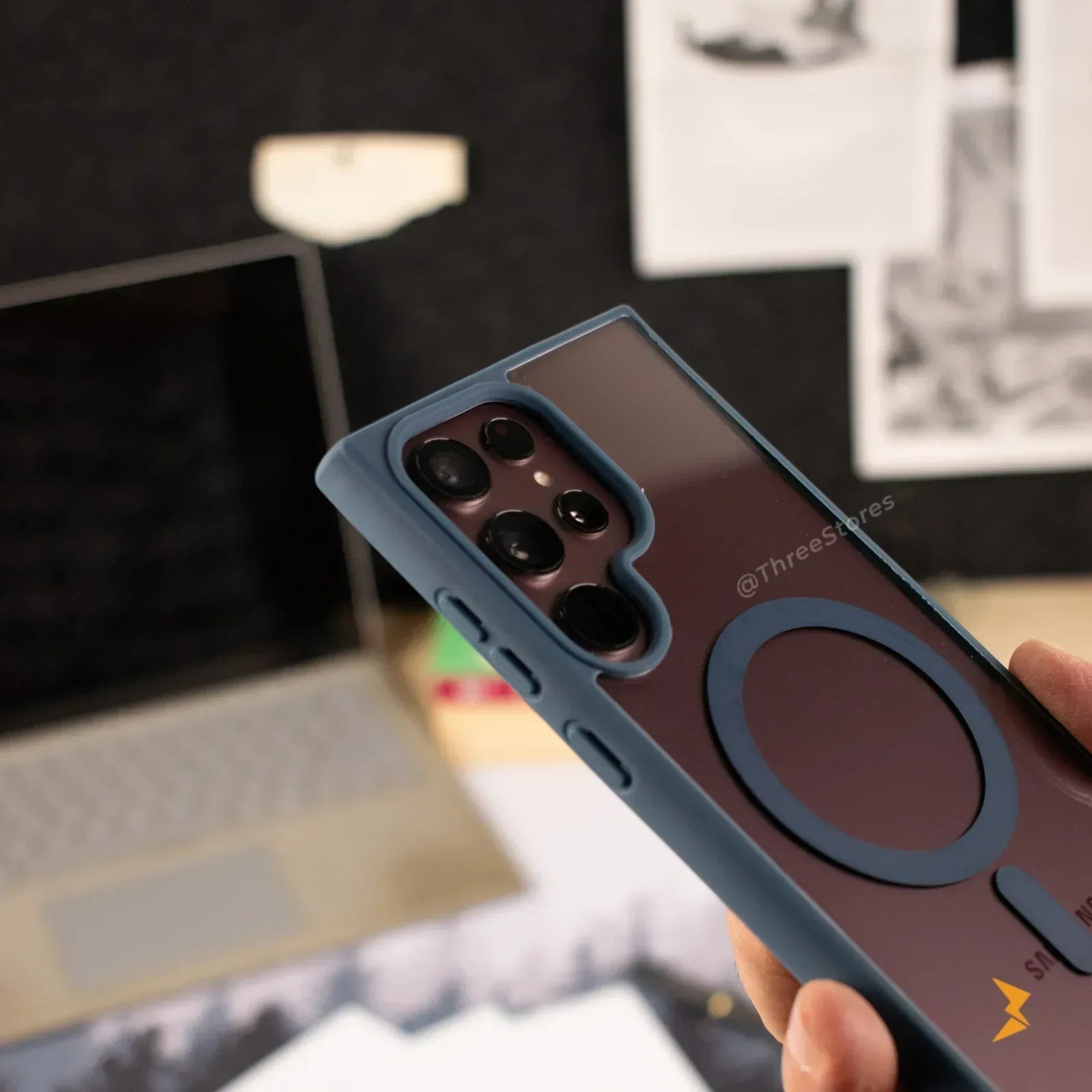 Berlia Colors Magsafe Case Samsung S22 Ultra - Three