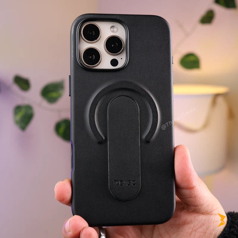 Bigc Leather Strip Case iPhone 16 Pro Max