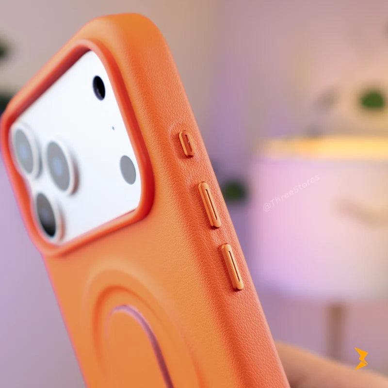 Bigc Leather Strip Case iPhone 17 Pro Max