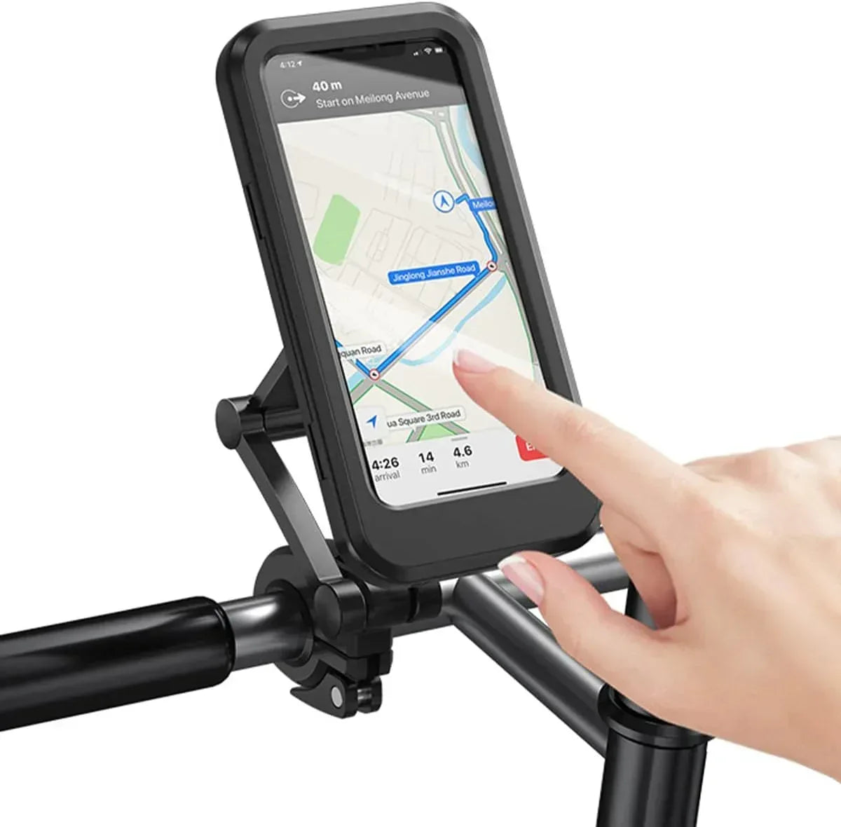 Bike & Motorcycle Magnetic Waterproof Phone Holder with 360° Rotation M3 - Three