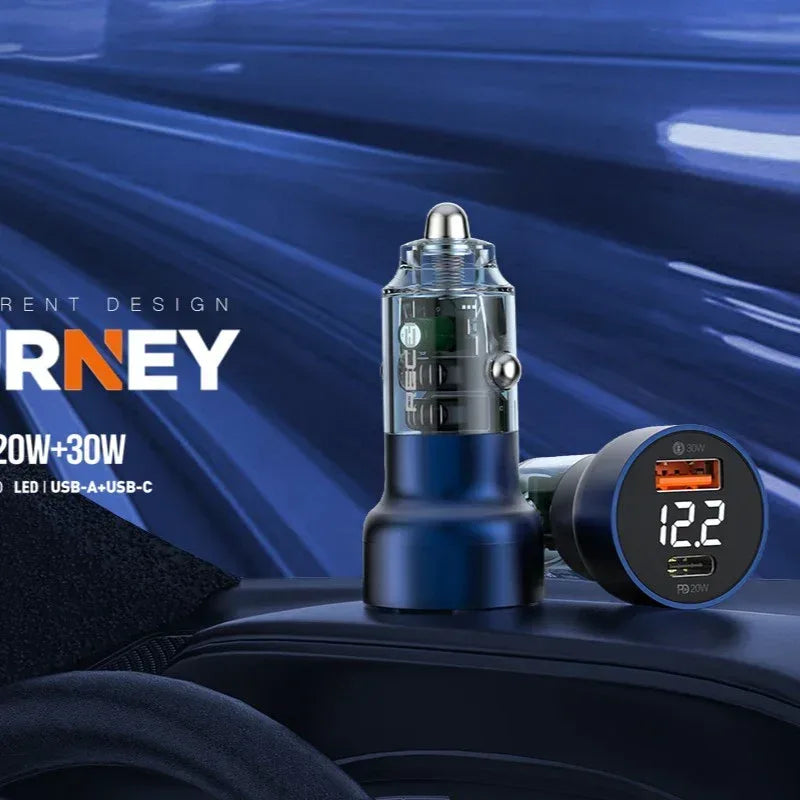 Recci Journey ON-Board 50W Car Charger RCC-N20 - Three