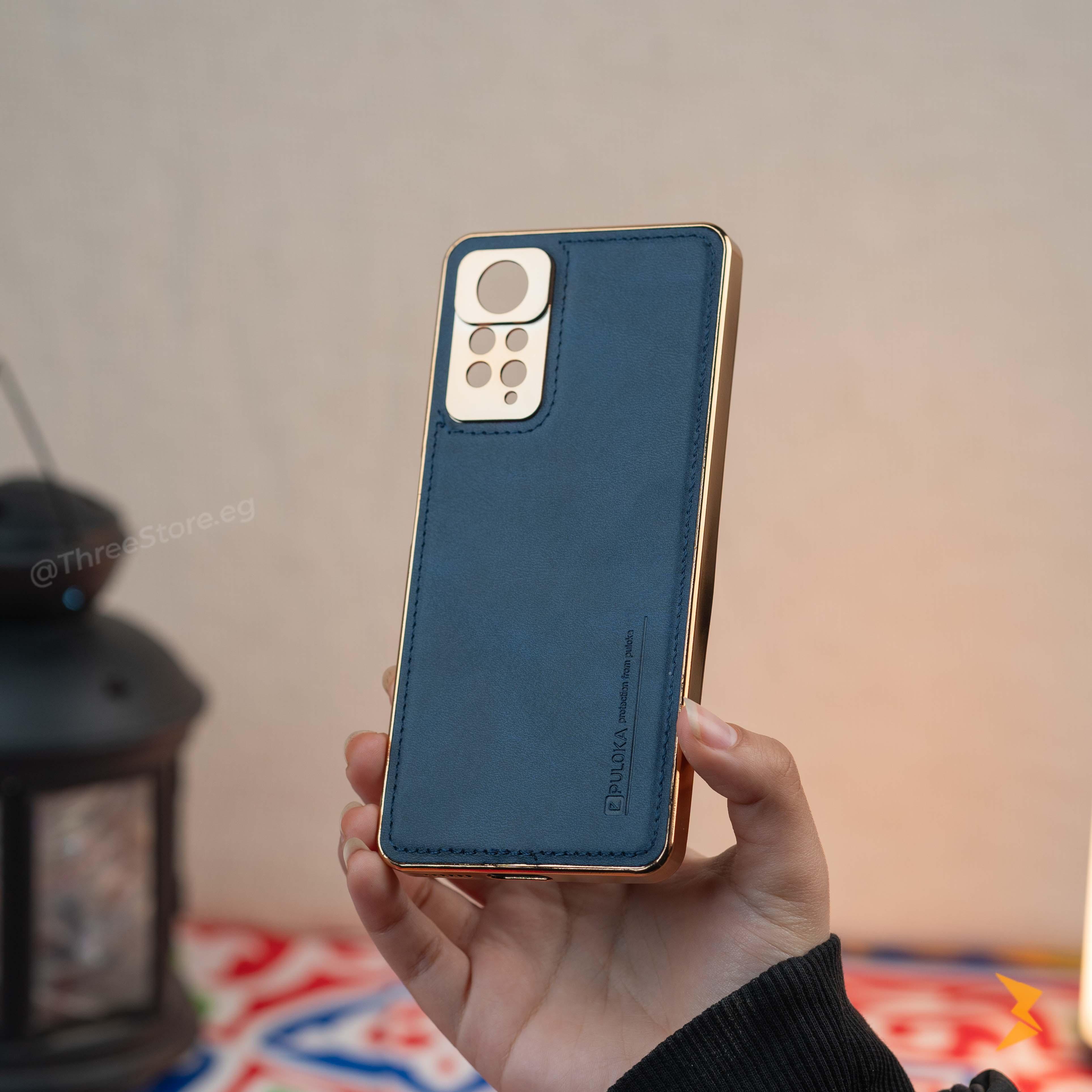Gold Frame Leather Case Xiaomi Note 12 Pro - Three