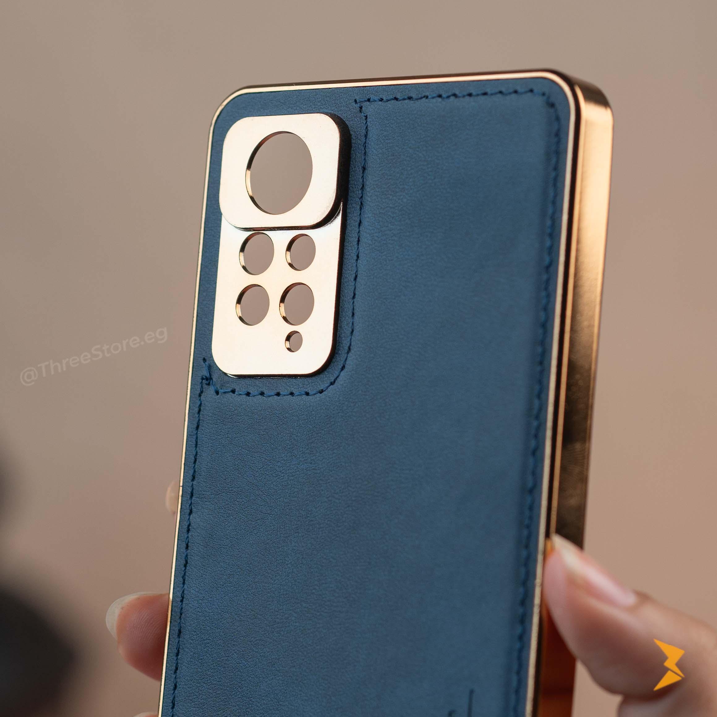 Gold Frame Leather Case Xiaomi Note 12 Pro - Three
