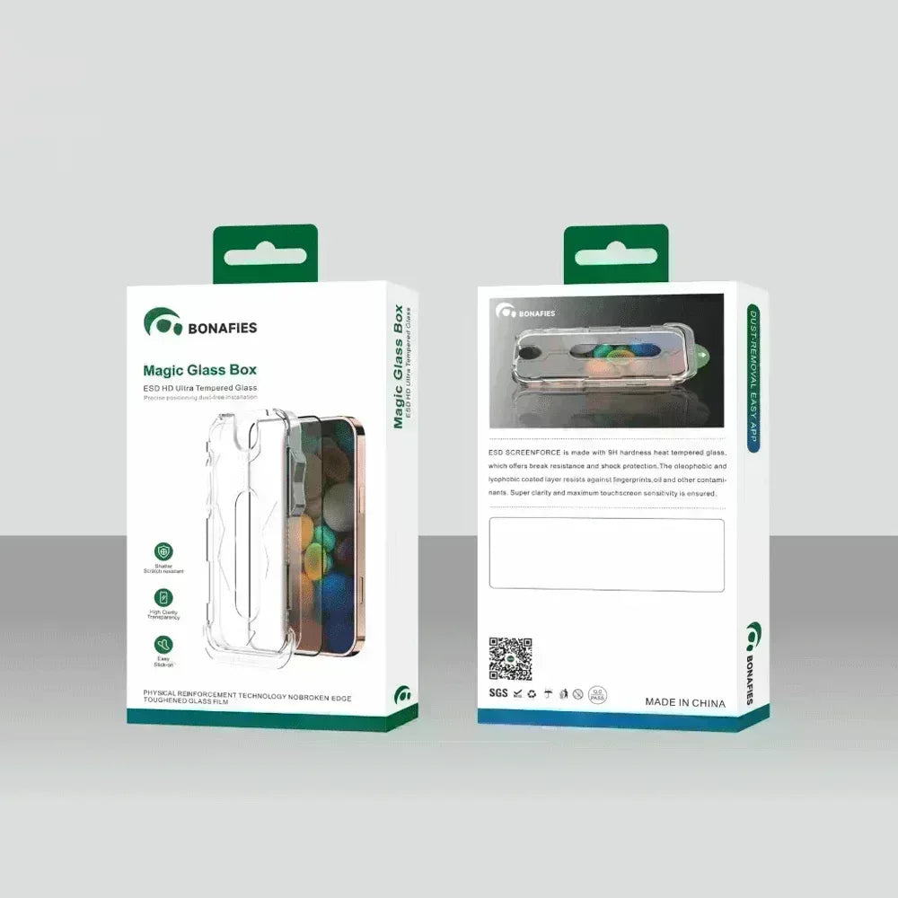 Bonafies Magic Glass Box For iPhone 15 Pro - Three