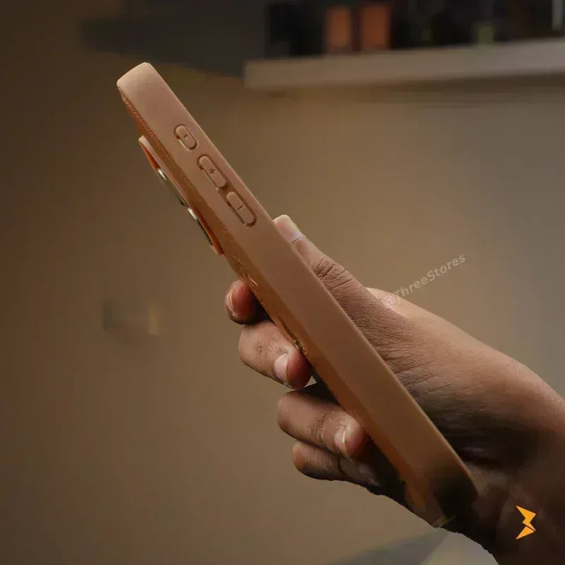 Boston Leather Stand Case iPhone 16 Pro Max - Three