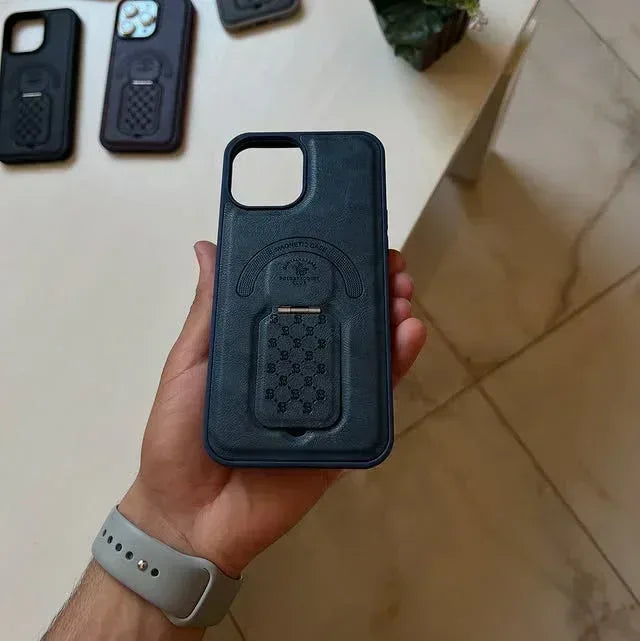 Boston Leather Stand Case iPhone 12 Pro Max - Three