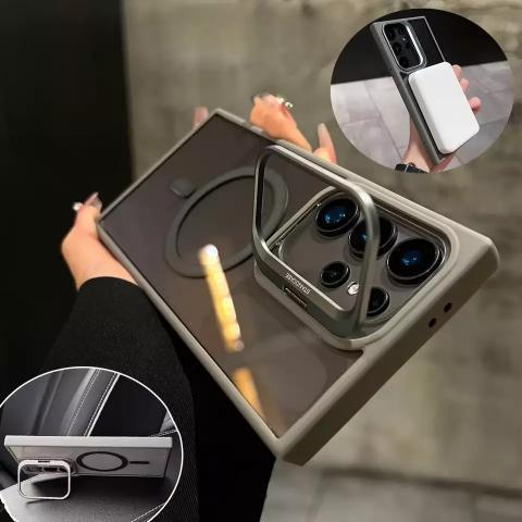 Bracket Lens Transparent Magsafe Case Samsung S23 Ultra - Three