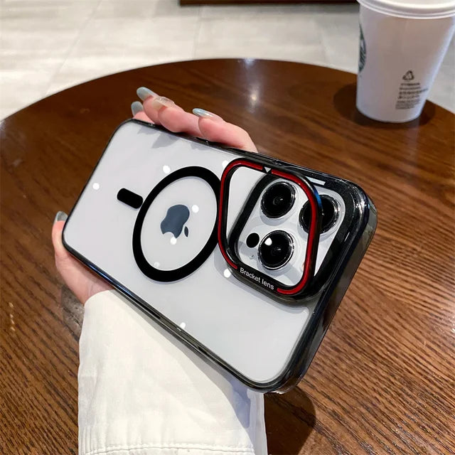 Bracket Lens Transparent Magsafe Case iPhone 14 Pro Max
