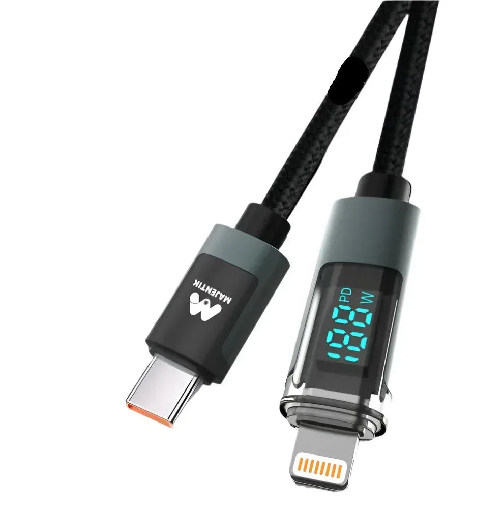 Majentik Led Fast Charging Cable 27W Type-C To Lightning - Three