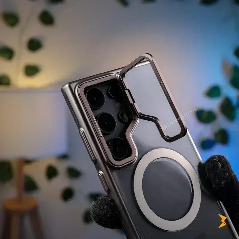 Calix Metal Stand Camera Case Samsung S25 Ultra - Three