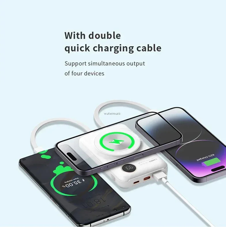Lanex Magnetic Charging Power Bank 10000mAh N7 - Three