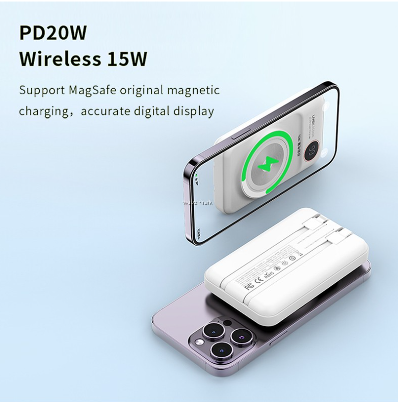 Lanex Magnetic Charging Power Bank 10000mAh N7