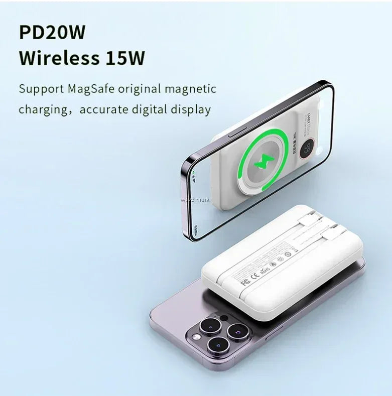 Lanex Magnetic Charging Power Bank 10000mAh N7 - Three