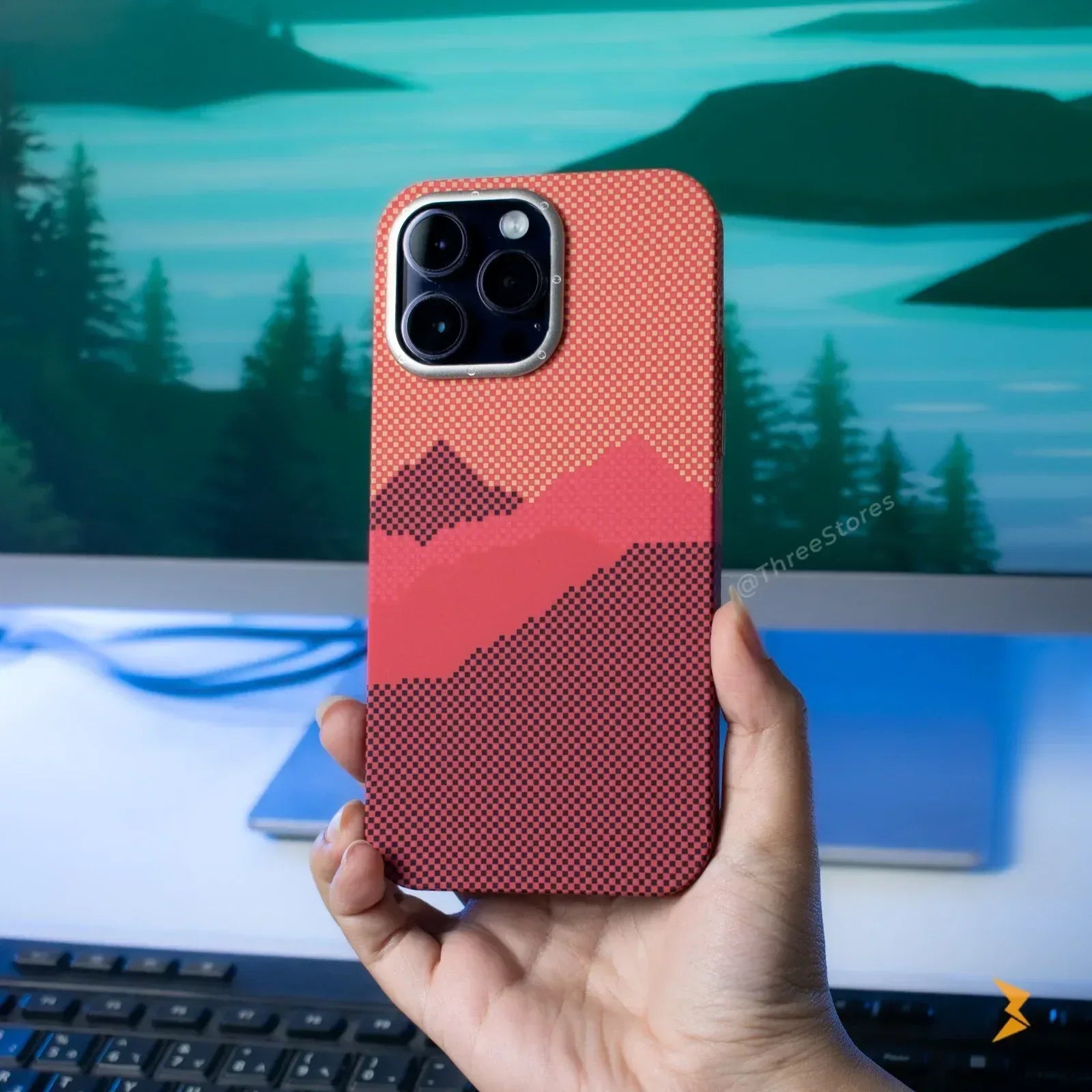 Carbon Fiber Case iPhone 15 Pro Max - Three