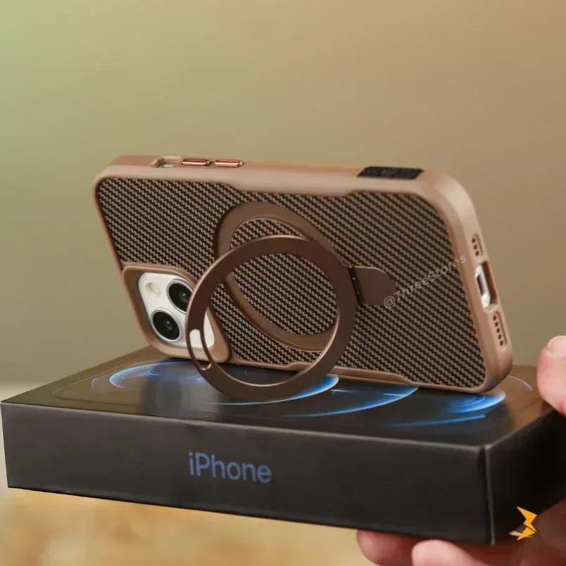 Carbon Ring Magsafe Case iPhone 15 - Three