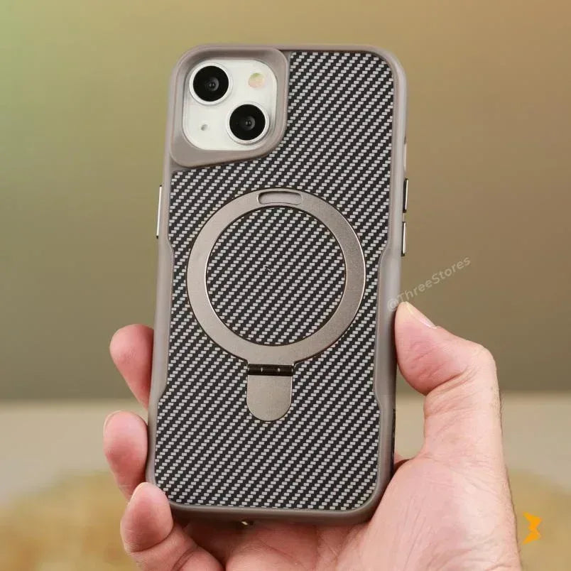 Carbon Ring Magsafe Case iPhone 15 - Three