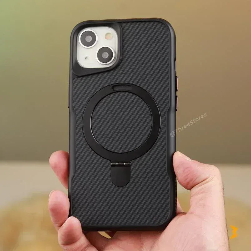Carbon Ring Magsafe Case iPhone 15 - Three