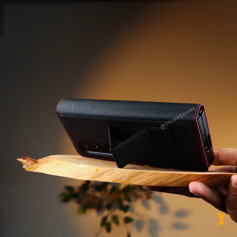 Cardy Leather Flip Wallet Case Samsung Z Fold 5