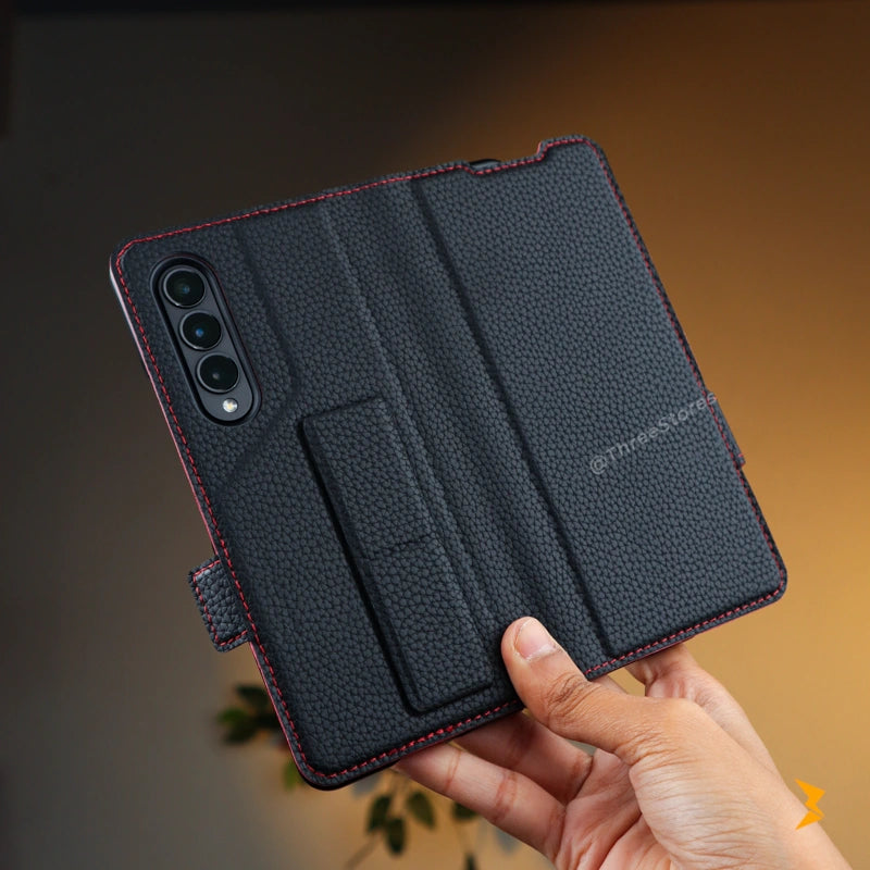 Cardy Leather Flip Wallet Case Samsung Z Fold 6