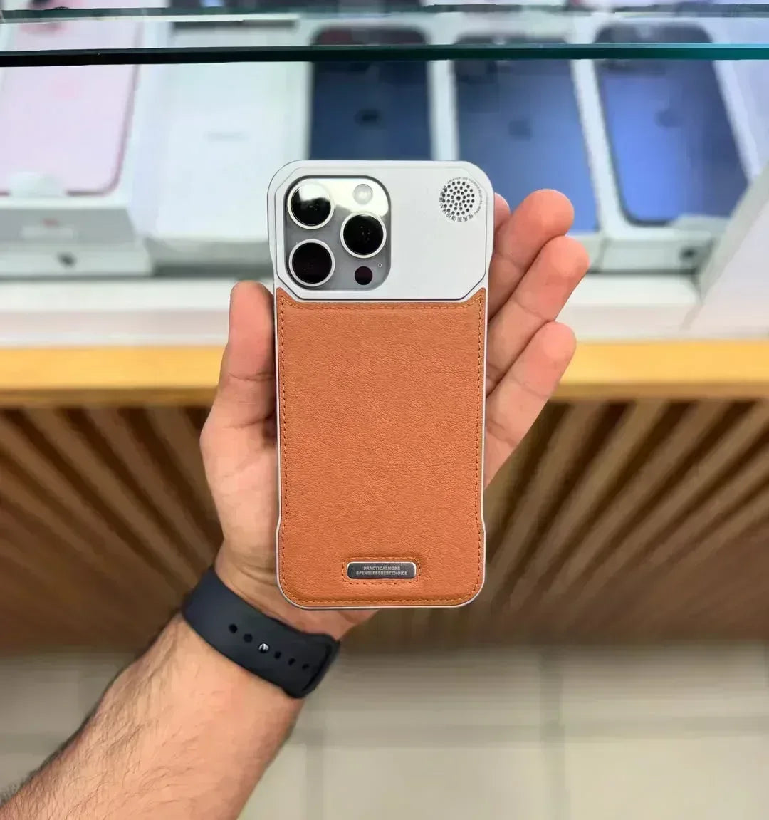 Casper Leather Case iPhone 16 Pro Max - Three