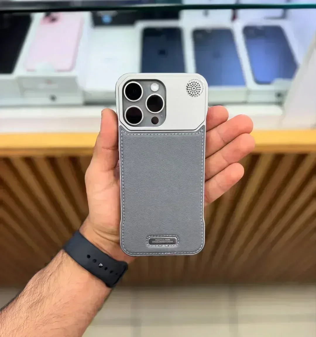 Casper Leather Case iPhone 16 Pro Max - Three