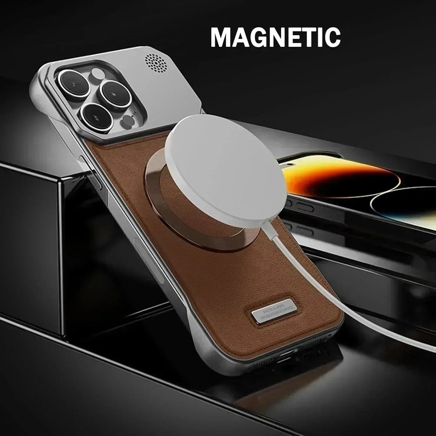 Casper Leather Case iPhone 16 Pro Max - Three