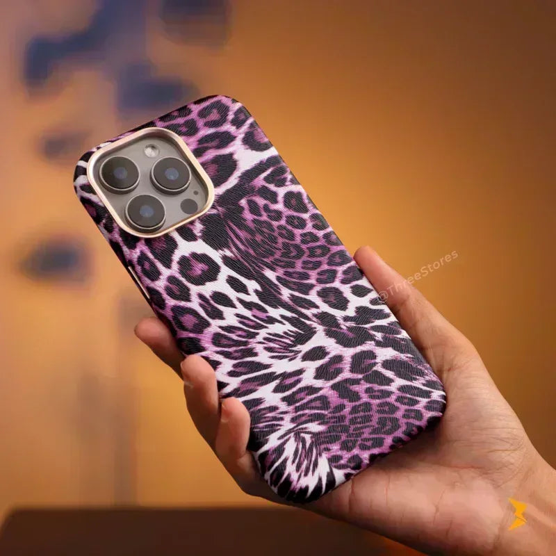 Cheetah Skin Magsafe Case iPhone 16 Pro Max - Three