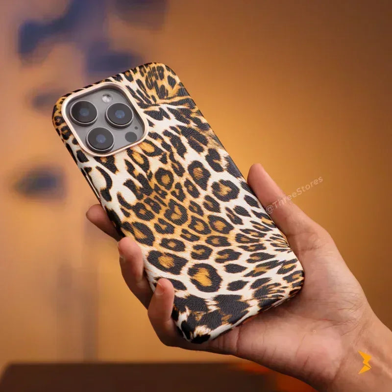 Cheetah Skin Magsafe Case iPhone 16 Pro Max - Three
