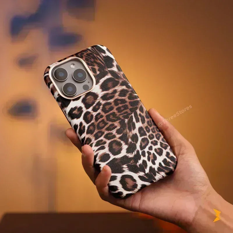 Cheetah Skin Magsafe Case iPhone 16 Pro Max - Three