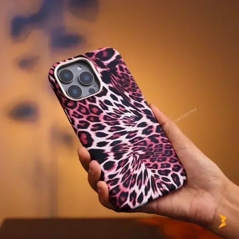 Cheetah Skin Magsafe Case iPhone 16 Pro Max - Three
