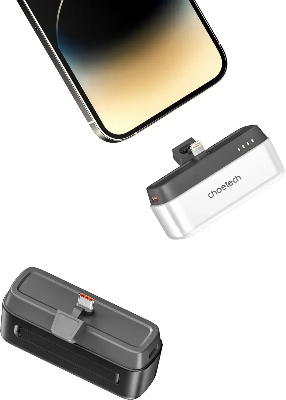 Choetech Mini Size Power bank Type-C 5000mAh - Three