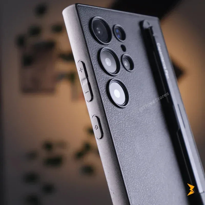 Classic leather With Pen Case Samsung S25 Ultra - Three