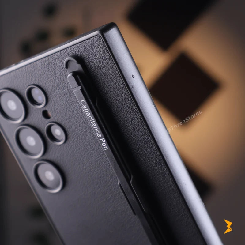 Classic leather With Pen Case Samsung S25 Ultra