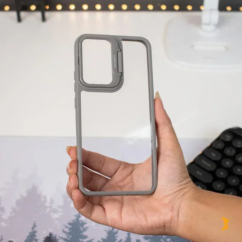 Clear Camera Stand Case Samsung A34 - Three