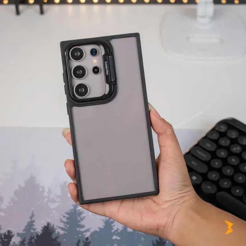 Clear Camera Stand Case Samsung S23 Ultra - Three