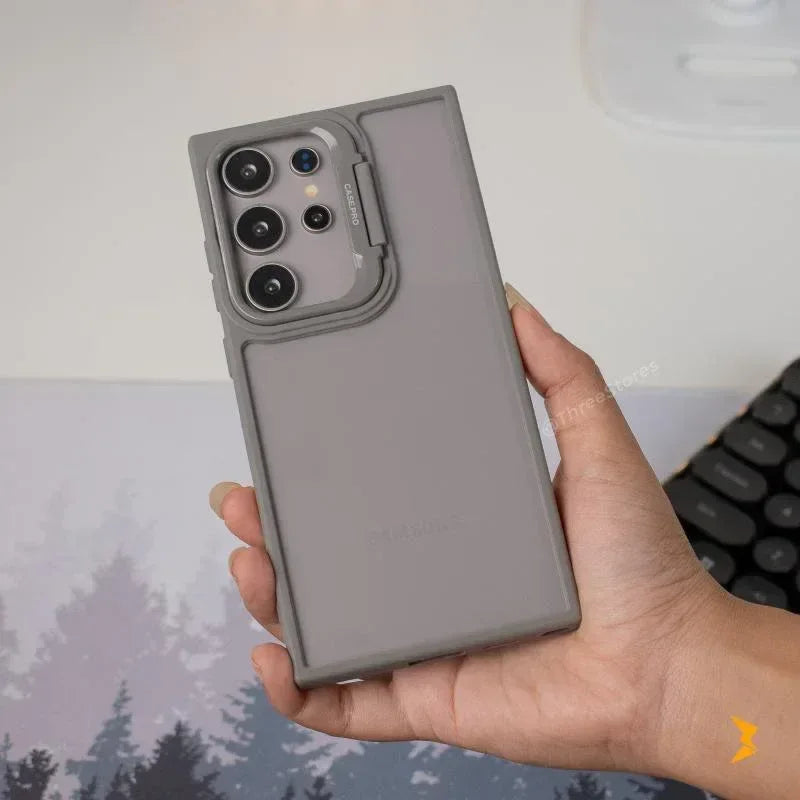 Clear Camera Stand Case Samsung S23 Ultra - Three