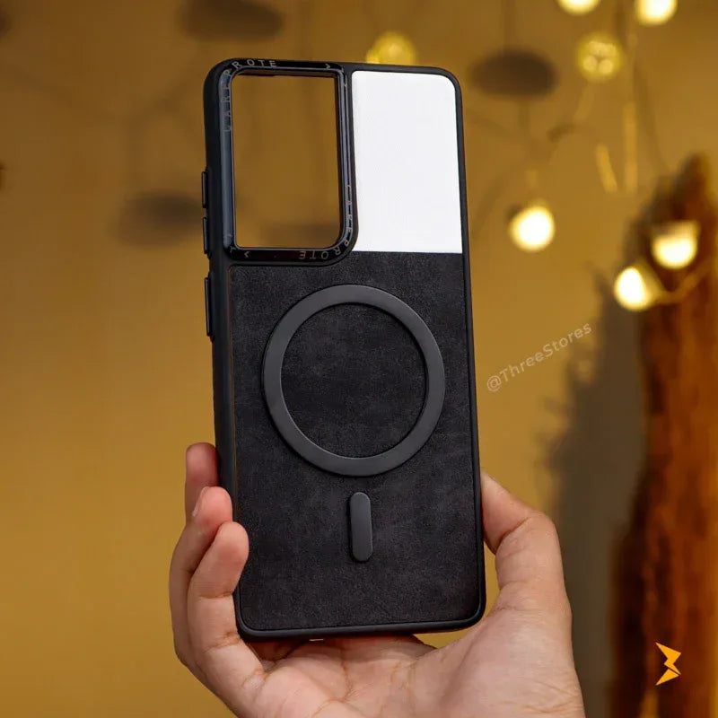 Clint Leather Magsafe Case Samsung S21 Ultra - Three