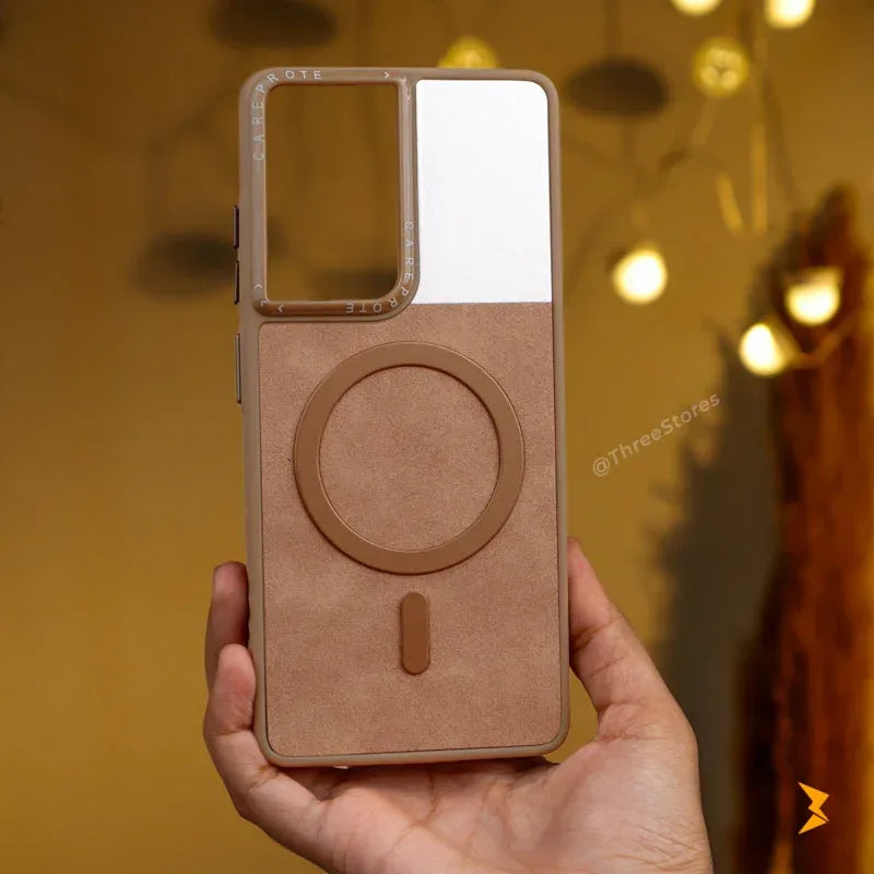 Clint Leather Magsafe Case Samsung S21 Ultra - Three