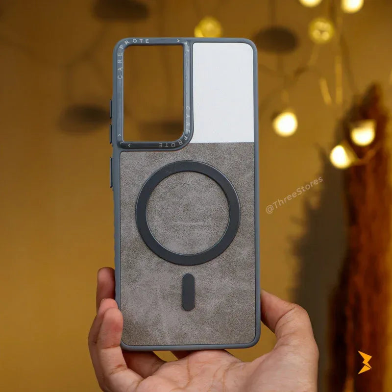 Clint Leather Magsafe Case Samsung S21 Ultra - Three