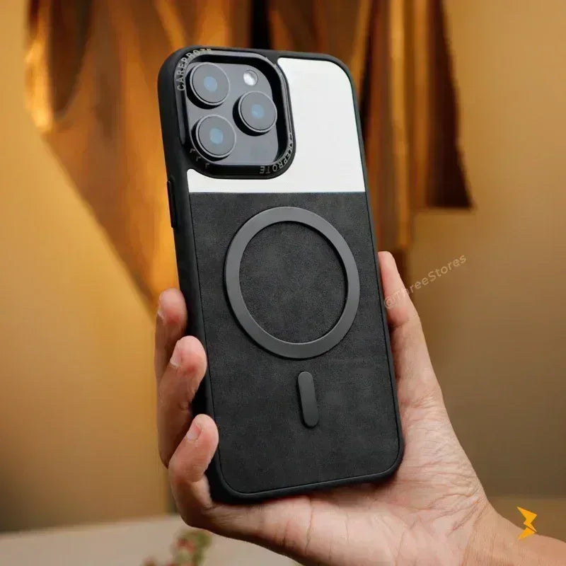 Clint Leather Magsafe Case iPhone 16 Pro - Three